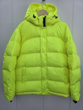 TNA Aritzia The Super Puff Hi Gloss Neon Fluorescent Yellow Puffer Jacket XL